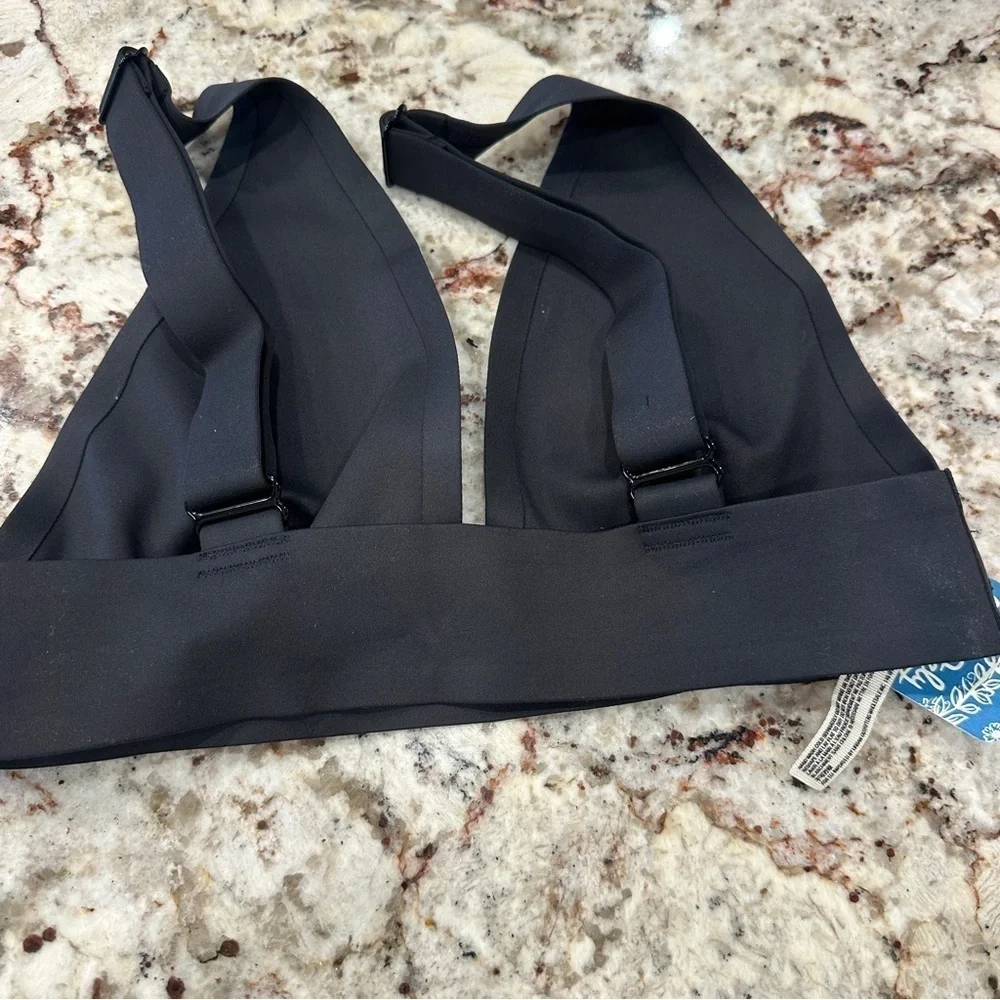 Free people Erin scuba bralette black Sports bra cropped lingerie intimate